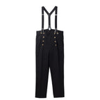 Men's Steampunk Victorian Trousers – High Waist Regency Suspender Pants