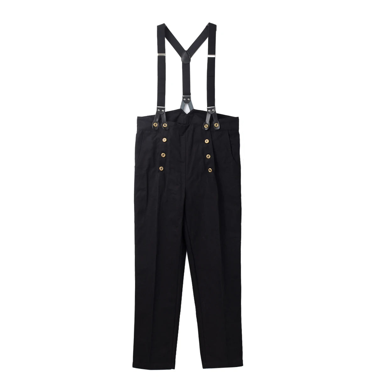Men's Steampunk Victorian Trousers – High Waist Regency Suspender Pants