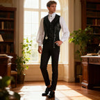Victorian Steampunk Vest & Shirt Set | 18th Century Noble Costume