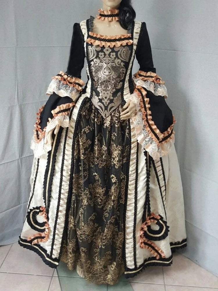 Women’s Renaissance Court Gown — Rococo Tudor Duchess Historical Ball Gown