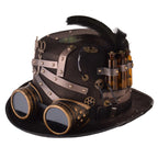 Steampunk Top Hat with Detachable Goggles | Gothic Victorian Costume Hat