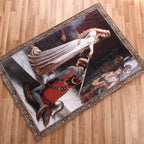 The Accolade Medieval Knight Tapestry – Woven Jacquard Wall Hanging 100×138cm