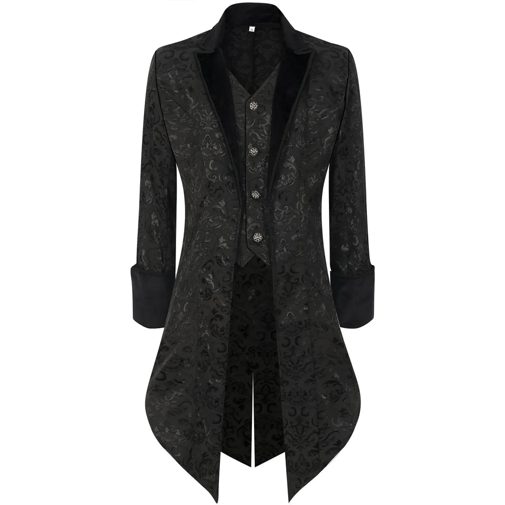 Men's Steampunk Gothic Tailcoat – Victorian Trench Coat