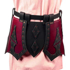 Medieval Knight Tasset Belt with Faulds – PU Leather Hip Armor | Multiple Colors