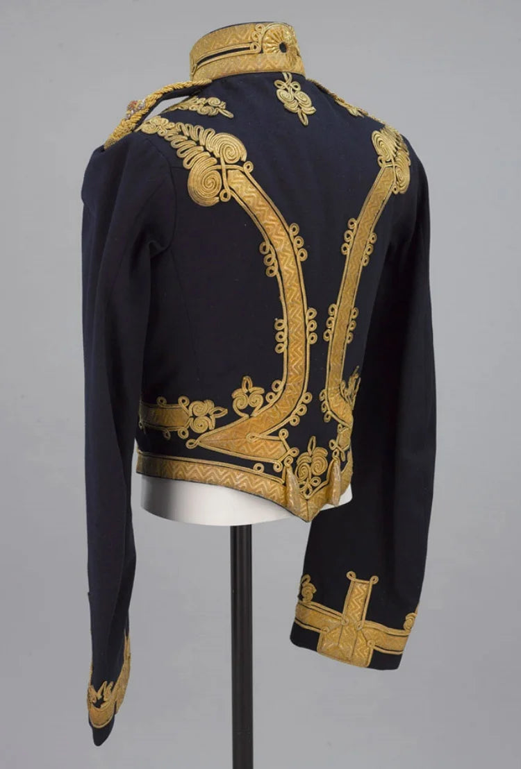 Men’s Napoleonic Hussar Officer Jacket — Victorian Military Historical Coat