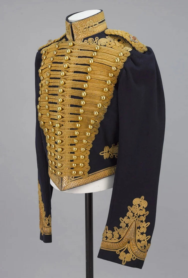 Men’s Napoleonic Hussar Officer Jacket — Victorian Military Historical Coat