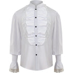 Men's Ruffled Lace Shirt | Victorian Gothic Pirate & Steampunk Costume Blouse