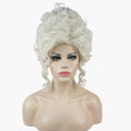 Marie Antoinette Powdered Wig – 18th Century Rococo Upswept Curly Cosplay Wig