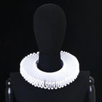 Renaissance Ruff Collar – Detachable Elizabethan Neck Frill for Period Costumes