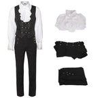 Victorian Steampunk Costume Set | Men's Shirt, Vest & Pants