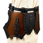 Medieval Knight Tasset Belt with Faulds – PU Leather Hip Armor | Multiple Colors