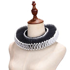 Renaissance Ruff Collar – Detachable Elizabethan Neck Frill for Period Costumes