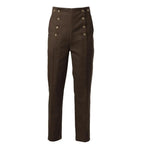 Men's Steampunk Victorian Trousers – High Waist Regency Suspender Pants