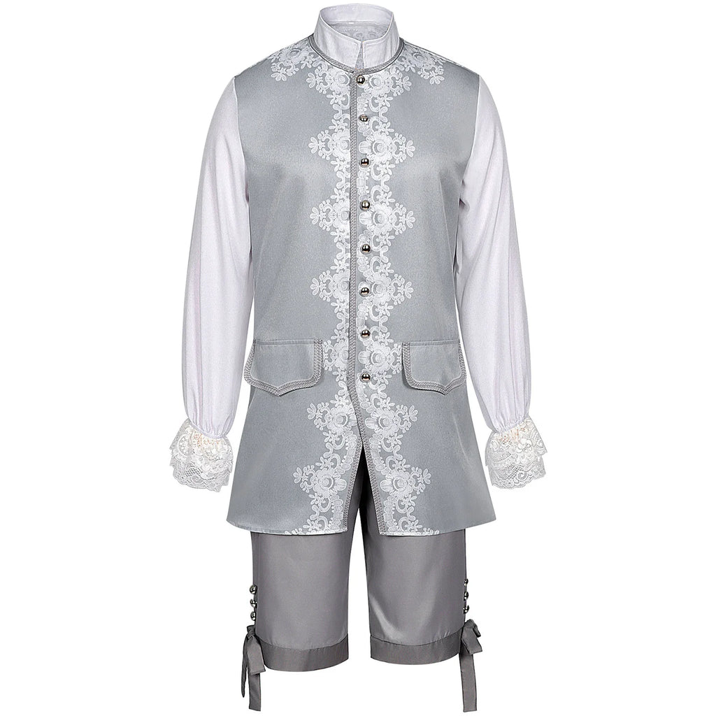 Men's Baroque Rococo Court Suit — Victorian Noble Costume for Kings & Princes