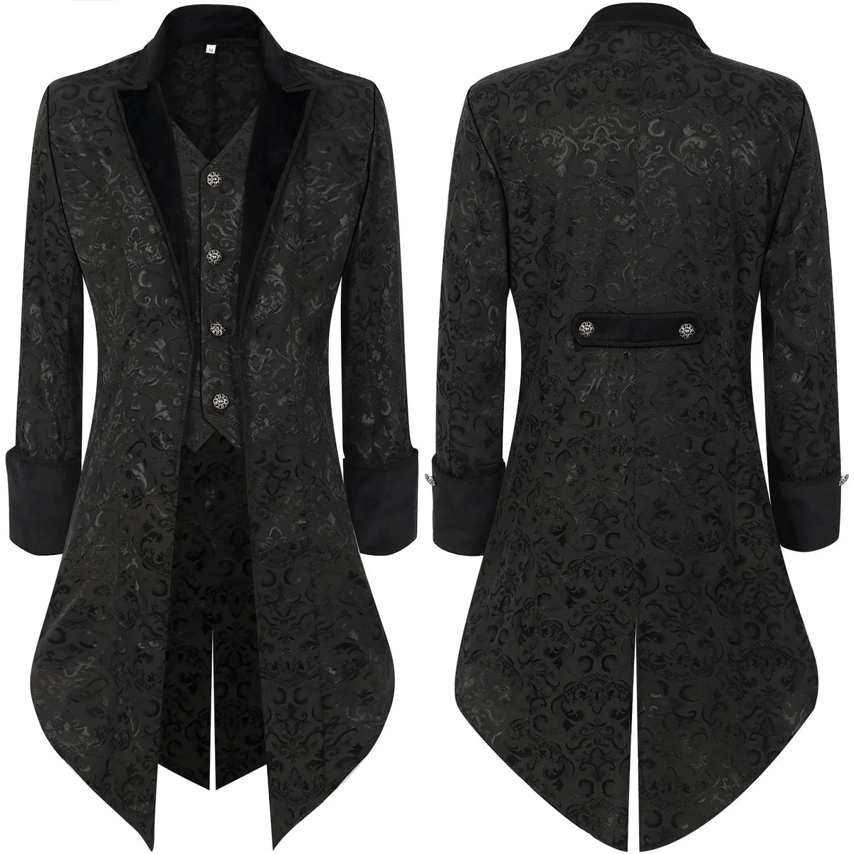 Men's Steampunk Gothic Tailcoat – Victorian Trench Coat