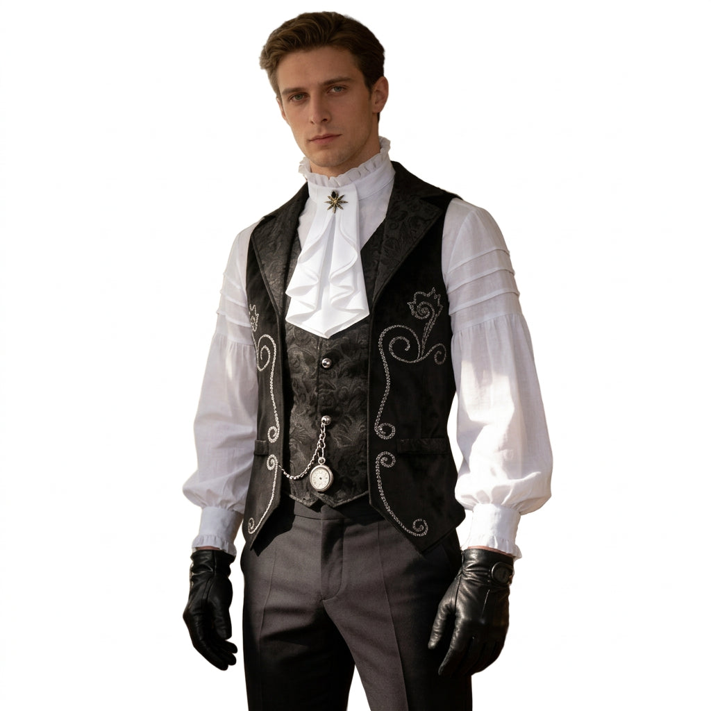 Victorian Steampunk Vest & Shirt Set | 18th Century Noble Costume