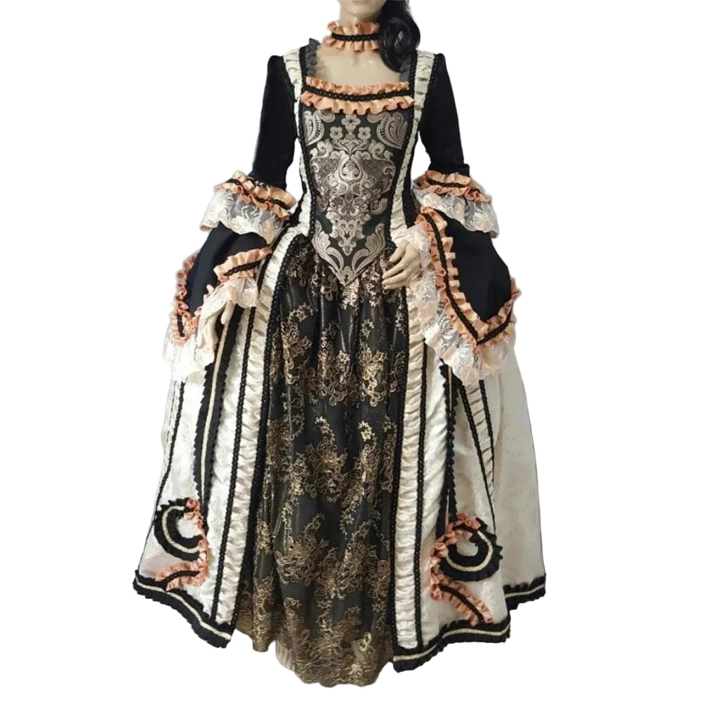 Women’s Renaissance Court Gown — Rococo Tudor Duchess Historical Ball Gown