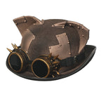 Steampunk Top Hat with Detachable Goggles | Gothic Victorian Costume Hat