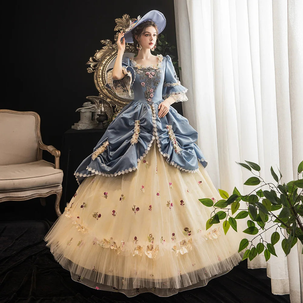 Women's Victorian Masquerade Ball Gown — Rococo Baroque Marie Antoinette Dress