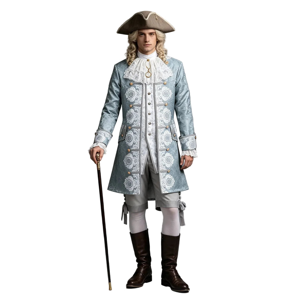 Men's Baroque Rococo Court Suit — Victorian Noble Costume for Kings & Princes