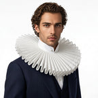 Renaissance Ruff Collar – Detachable Elizabethan Neck Frill for Period Costumes