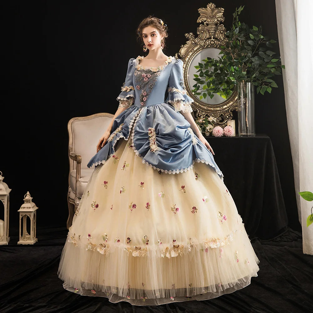 Women's Victorian Masquerade Ball Gown — Rococo Baroque Marie Antoinette Dress