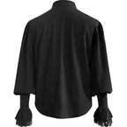 Men's Ruffled Lace Shirt | Victorian Gothic Pirate & Steampunk Costume Blouse