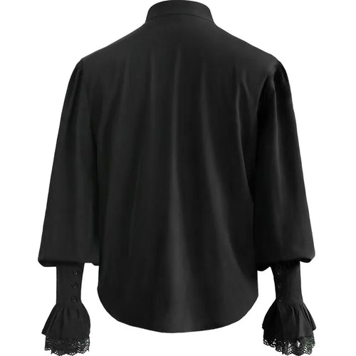 Men's Ruffled Lace Shirt | Victorian Gothic Pirate & Steampunk Costume Blouse