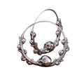 Viking Skull Hoop Earrings – 316L Stainless Steel