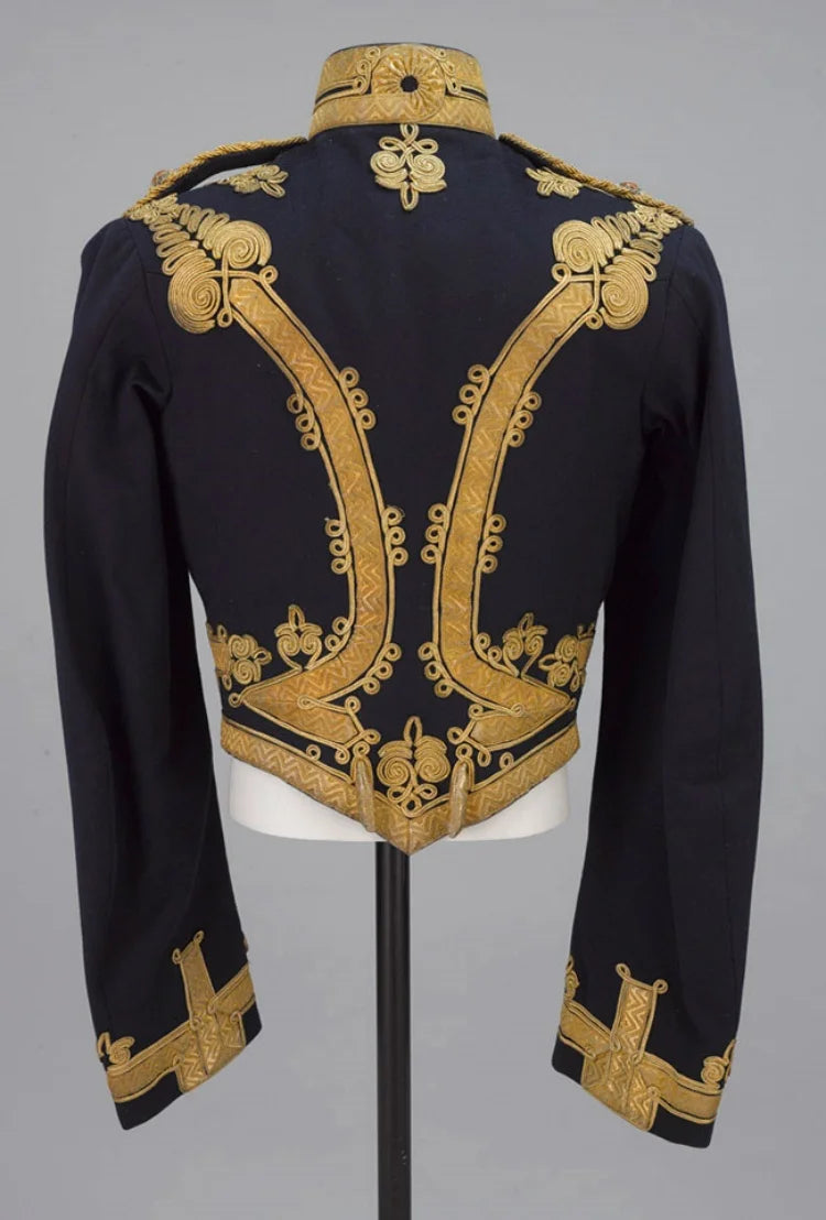 Men’s Napoleonic Hussar Officer Jacket — Victorian Military Historical Coat