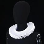 Renaissance Ruff Collar – Detachable Elizabethan Neck Frill for Period Costumes