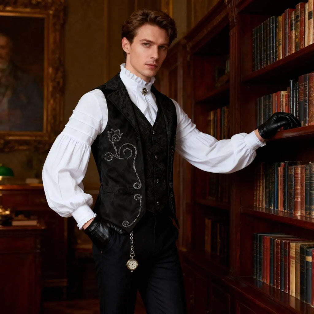 Victorian Steampunk Vest & Shirt Set | 18th Century Noble Costume