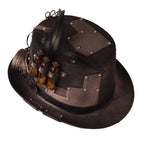 Steampunk Top Hat with Detachable Goggles | Gothic Victorian Costume Hat