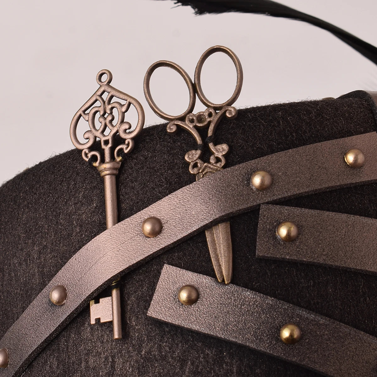 Steampunk Top Hat with Detachable Goggles | Gothic Victorian Costume Hat