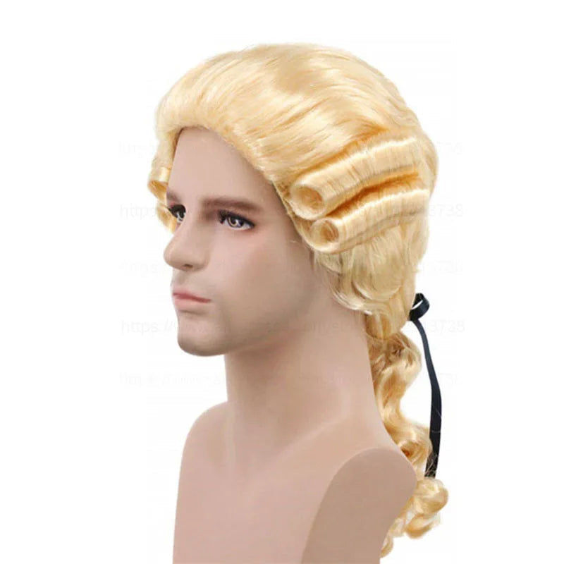 Baroque Lawyer & Judge Cosplay Wig – 18th Century Historical Powdered Wig