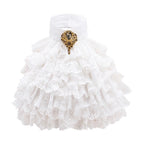 Men's Detachable Ruffle Jabot — Rococo Baroque Lace Collar Neck Piece