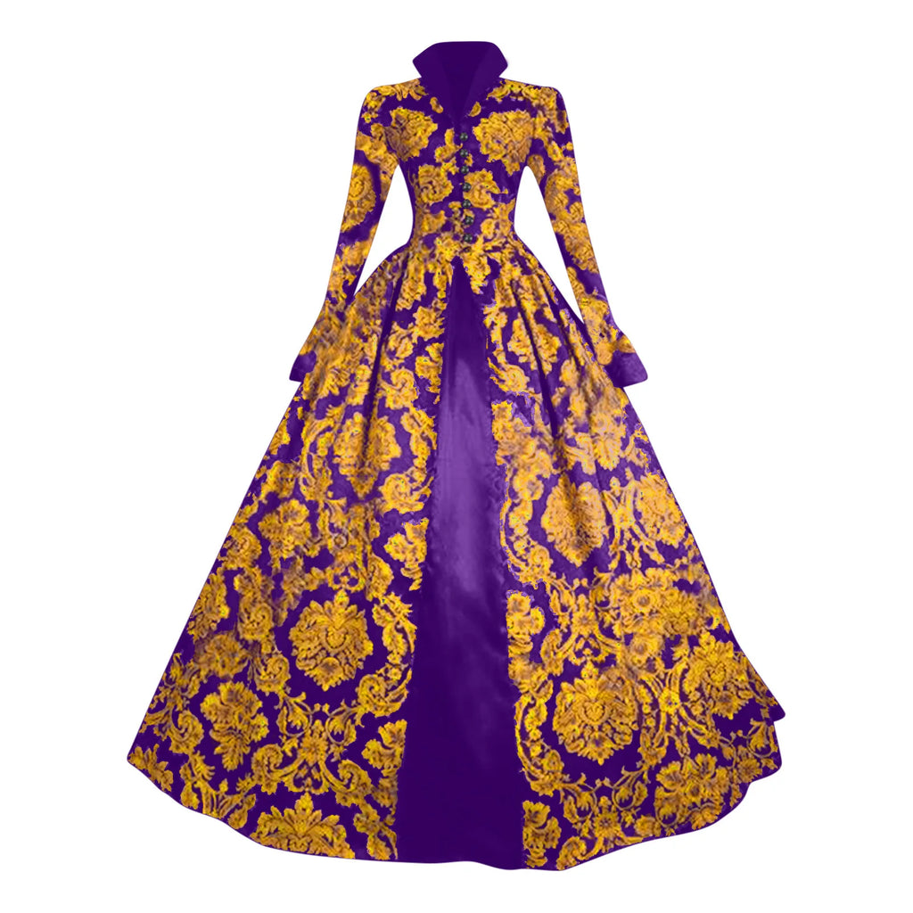 Victorian Baroque Ball Gown – Renaissance Medieval Dress for Women