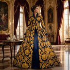 Victorian Baroque Ball Gown – Renaissance Medieval Dress for Women