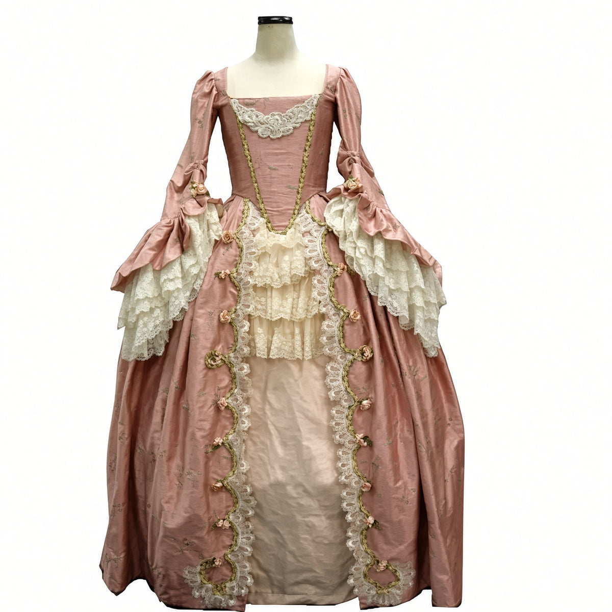 Georgian Rococo Ball Gown – Women’s 18th Century Court Dress | Blush Pink