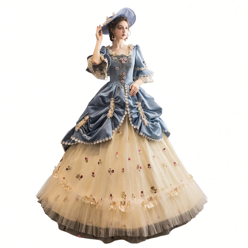 Women's Victorian Masquerade Ball Gown — Rococo Baroque Marie Antoinette Dress
