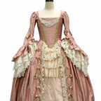 Georgian Rococo Ball Gown – Women’s 18th Century Court Dress | Blush Pink
