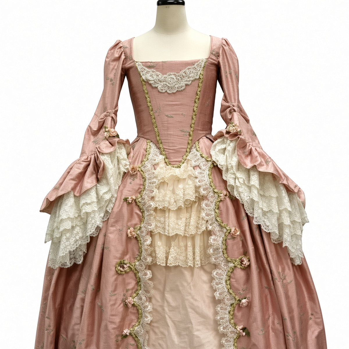 Georgian Rococo Ball Gown – Women’s 18th Century Court Dress | Blush Pink