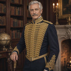 Men’s Napoleonic Hussar Officer Jacket — Victorian Military Historical Coat