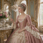 Georgian Rococo Ball Gown – Women’s 18th Century Court Dress | Blush Pink
