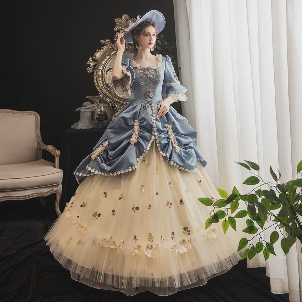 Women's Victorian Masquerade Ball Gown — Rococo Baroque Marie Antoinette Dress
