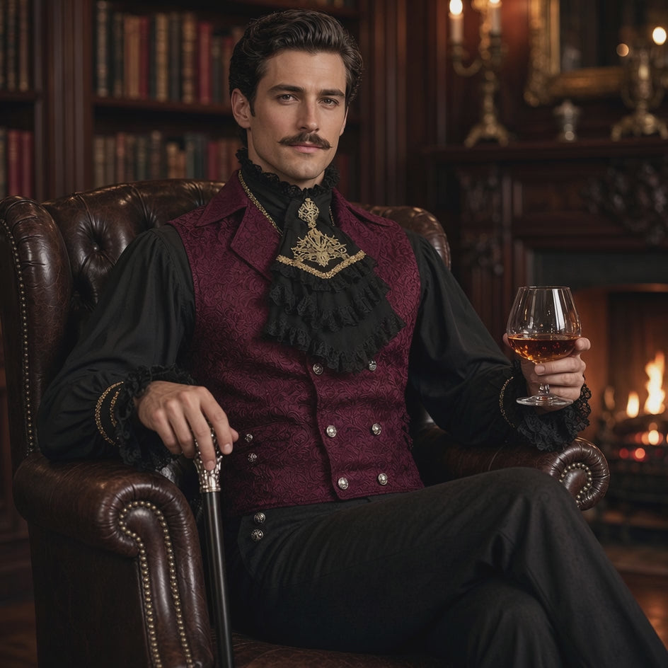 Men's Gothic Costume Set – Victorian Steampunk 3-Piece