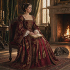Women's Tudor Court Gown — Anne Boleyn Elizabethan Renaissance Dress